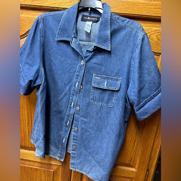 Sag Harbor Tops - Blue jean button down